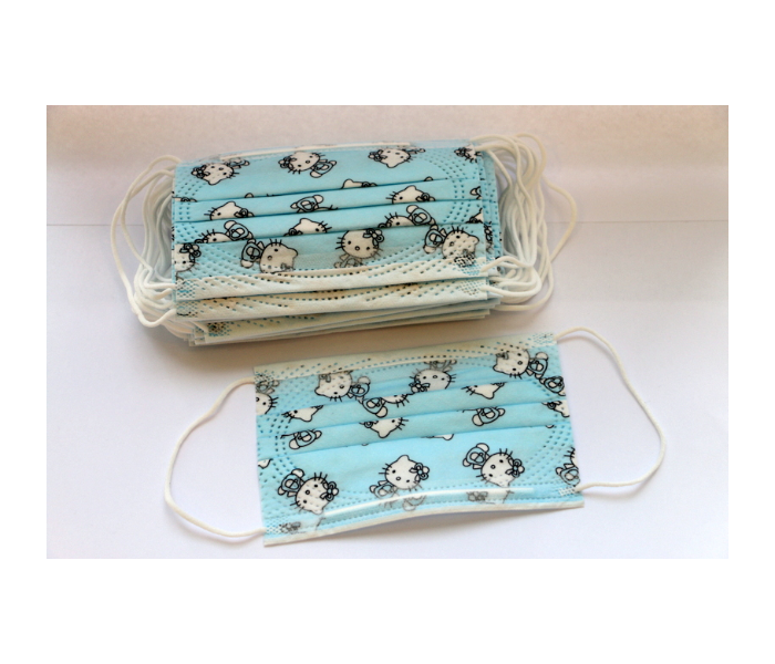 Health Care 20 Pieces Hello Kitty Design Kids 3ply Face Mask – Blue 5 in UAE