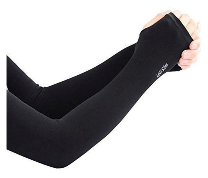 Lets Slim Protective Arm Sleeves - Black 2 in UAE