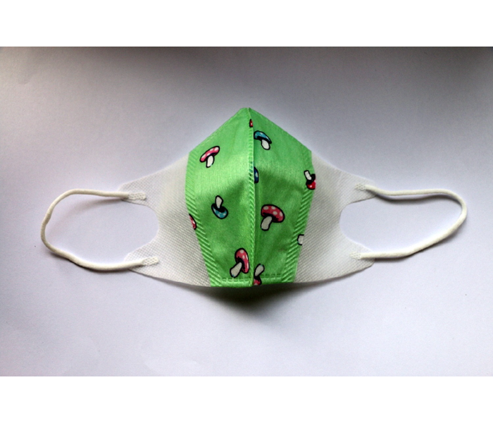 Reitech 20 Pieces Mushroom Design Kids 3D Disposable Face Mask - Green 1 in UAE