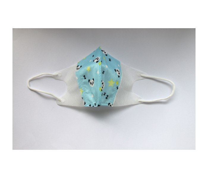 Reitech 20 Pieces Blue Panda Design Kids 3D Disposable Face Mask - Blue 3 in UAE