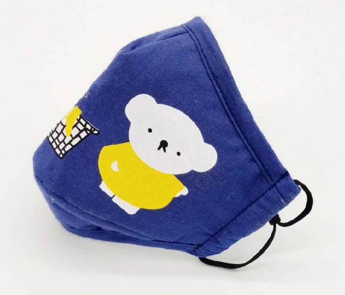 Classic 1Pc Active Printing N-95 Filters Dust Cover Kids Face Mask – Navy Blue 4 in UAE