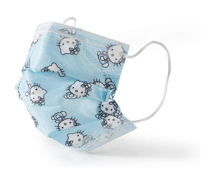 Health Care 20 Pieces Hello Kitty Design Kids 3ply Face Mask – Blue 1 in UAE