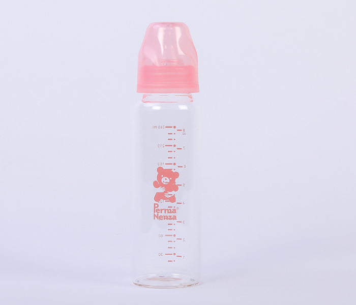 Permanenza PRHML 240ml Standard Neck Glass Bottle - Pink 1 in UAE