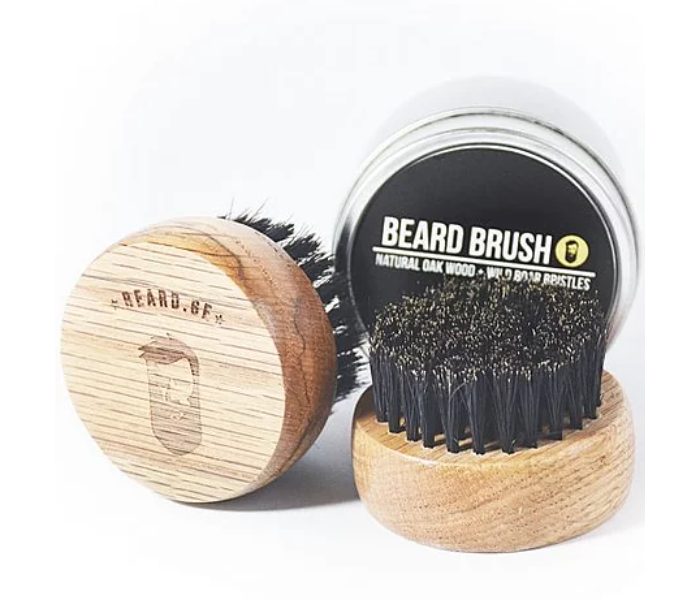 Beard.Ge Round Bamboo Beard Brush 1 in UAE