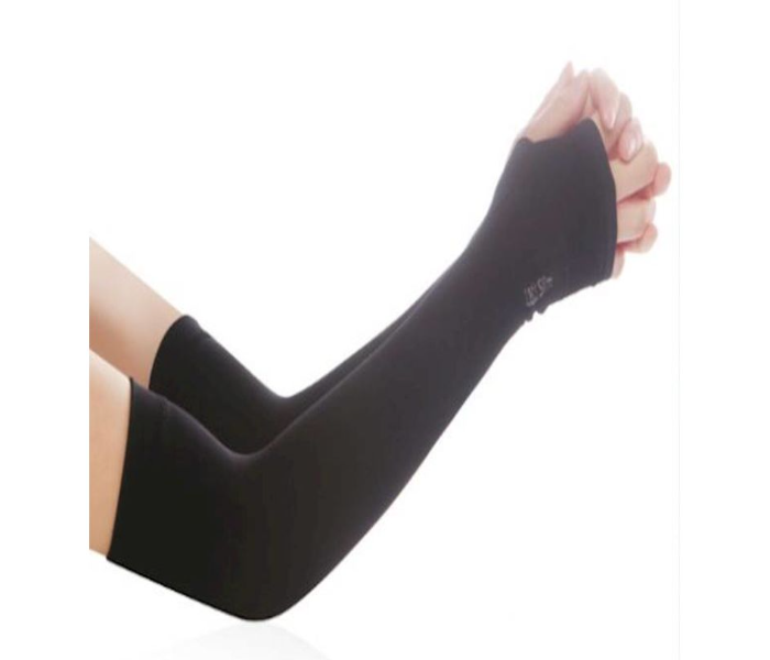 UV Protection 40cm Arm Cooling Sleeves - Black 1 in UAE