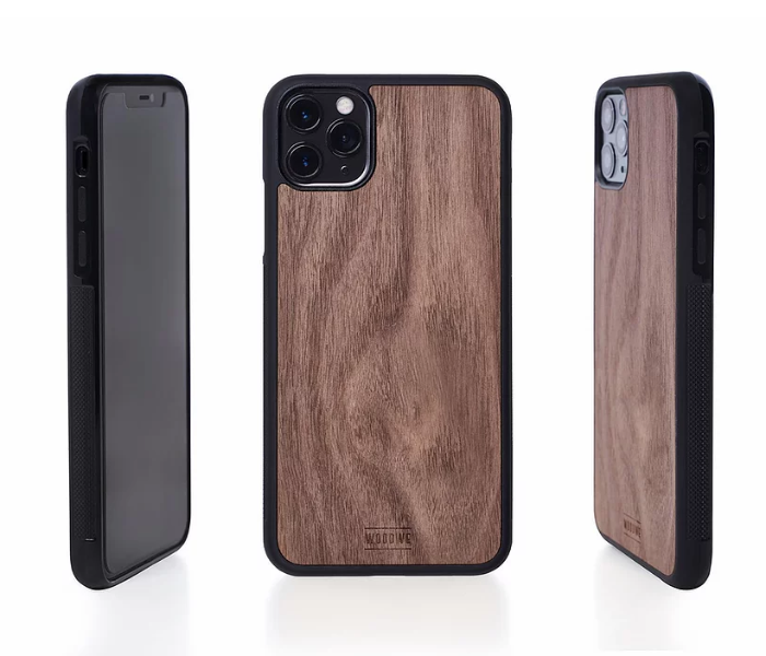 WoodWe Wood Case With Plastic Base for iPhone XR - Walnut 1 in UAE
