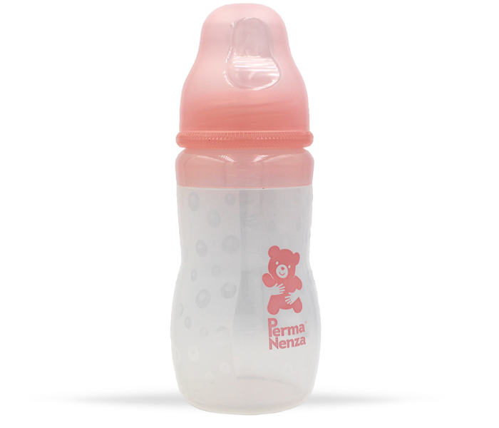 Permanenza PR-SWB240 240ml Silicone Feeding Bottle - Pink 1 in UAE