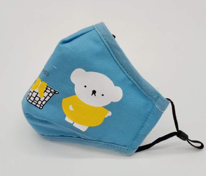 Classic 1Pc Active Printing N-95 Filters Dust Cover Kids Face Mask – Light Blue 2 in UAE