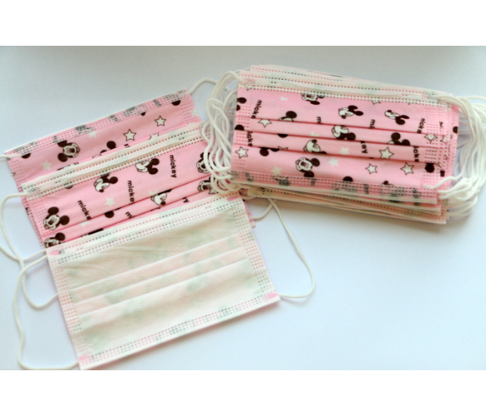 Health Care 20 Pieces Mickey Mouse Design Kids 3ply Face Mask – Pink 3 in UAE