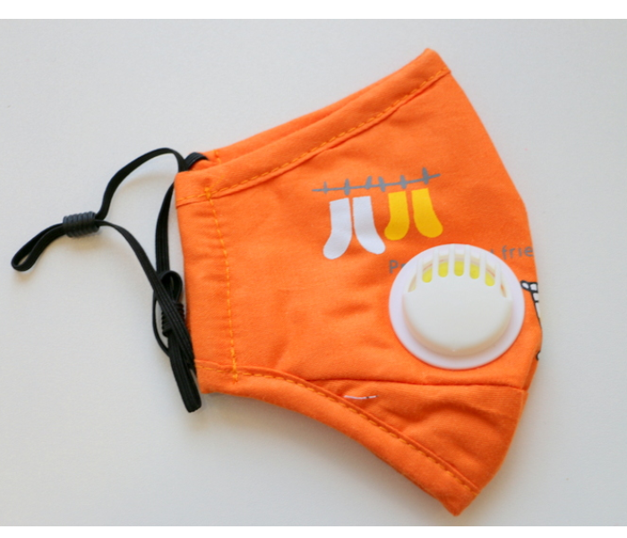 Classic 1Pc Active Printing N-95 Filters Dust Cover Kids Face Mask – Orange 4 in UAE