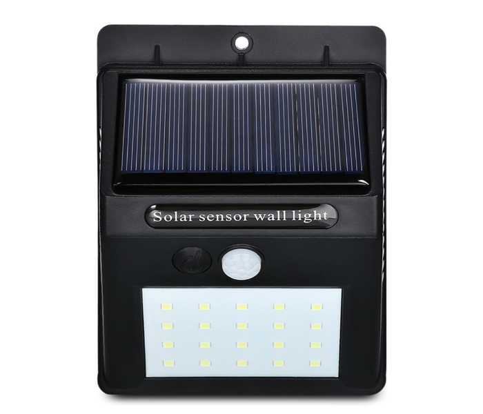 20 LED Motion Sensor Solar Light - Black 1 in UAE
