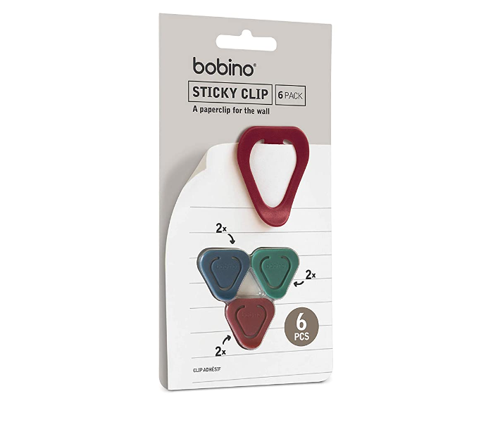 Bobino STCL6AC 6 Pcs Sticky Clips - Accent Colours 1 in UAE