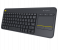 Logitech K400 Plus Wireless Livingroom Keyboard with Touchpad Customizable Windows Android Laptop- Black 2 in OMAN