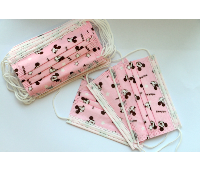 Health Care 20 Pieces Mickey Mouse Design Kids 3ply Face Mask – Pink 4 in UAE
