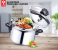 HTH Aluminum pressure cooker 9L - Silver 1 in OMAN