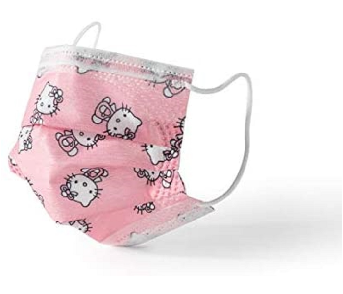 Health Care 20 Pieces Hello Kitty Design Kids 3ply Face Mask – Pink 1 in UAE