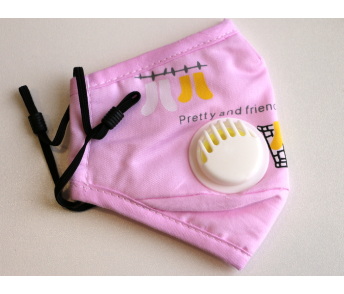 Classic 1Pc Active Printing N-95 Filters Dust Cover Kids Face Mask – Pink 3 in UAE