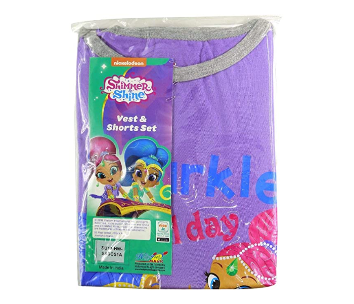 Nickelodeon SASCS1A 8 Years Vest and Short Set - Purple 1 in UAE