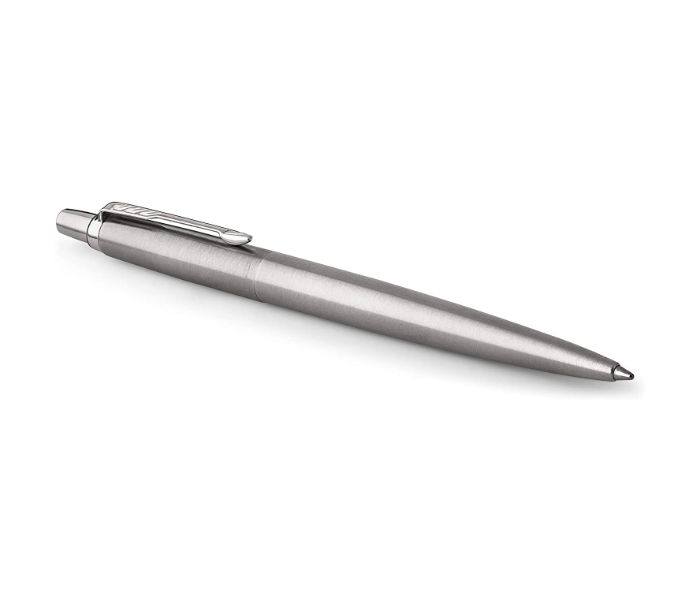 Parker Jotter Blue Ink Medium Point Ballpoint Pen - Silver 2 in UAE