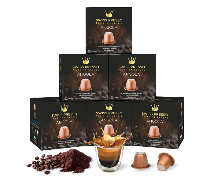 Swiss Presso 60 Angola Capsules Compatible for Nespresso and Espresso 1 in UAE