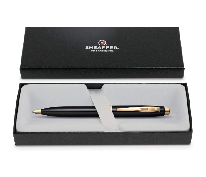 Sheaffer 100 Lacquer Ballpoint Pen with Gold Tone Appointments - Glossy Black 3 in UAE