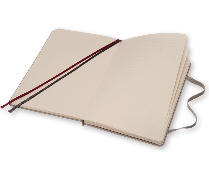 Moleskine 144 Pages Medium Two Go Textile Hard Cover Notebook - Ash Grey 6 in UAE