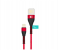 HeatZ ZCI07 1 Meter Nylon Material Lightning Cable - Black and Red 1 in UAE