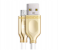 HeatZ ZCS06 1 Meter Metallic Smart Fast Micro USB Cable - Gold 1 in UAE