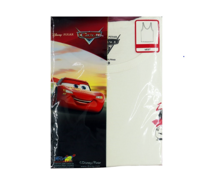 Disney CRWIT2 12 Years Cars Vest - White 1 in UAE