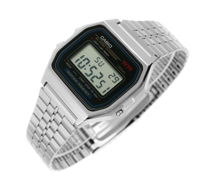 Casio A159WA-N1DF Analog Stainless Steel Wristwatch - Stainless Steel 1 in UAE