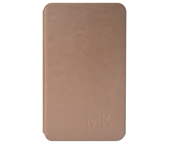 Mykaku Leather Flip Case Cover For Samsung Galaxy Tab A T280 T285 - Beige 1 in UAE