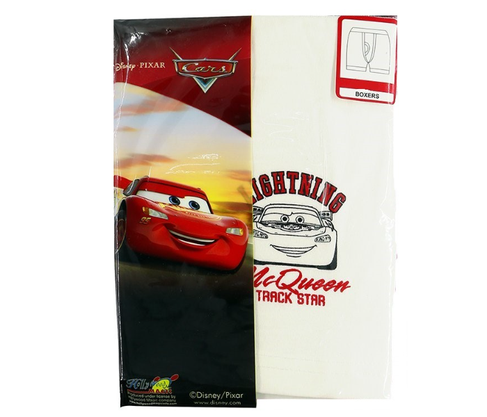 Disney CRWIB1 12 Years Cars Boxer - White 1 in UAE