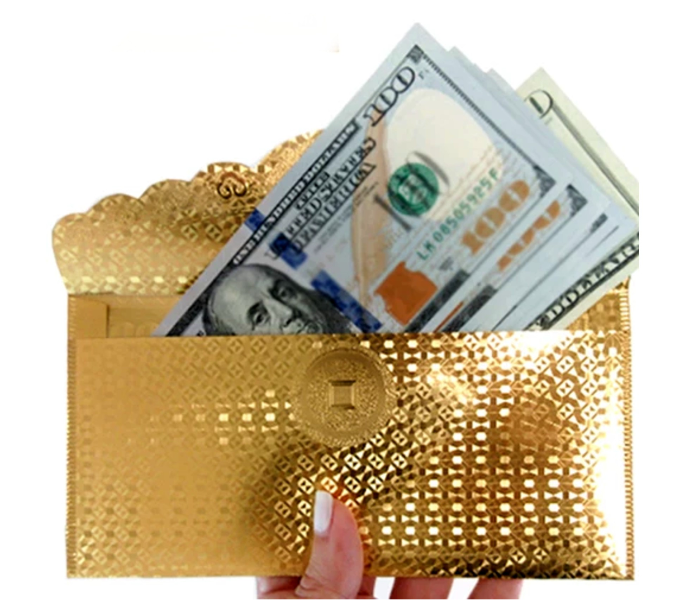 24K 25 Pieces Gold Plated Waterproof 1000 AED Money Envelope 3 in UAE