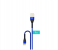 HeatZ ZCS07 1 Meter Nylon Material Micro USB Cable - Black and Blue 1 in UAE