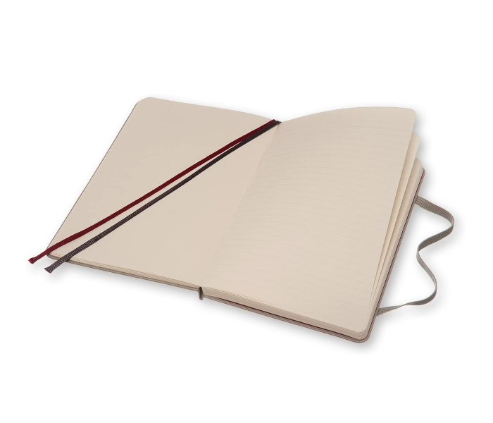 Moleskine 144 Pages Two-Go Textile Notebook Hard Cover Medium - Ash Grey 2 in UAE