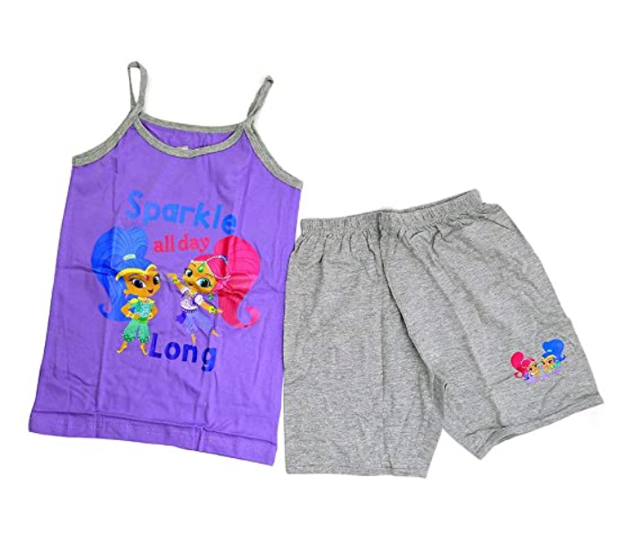 Nickelodeon SASCS1A 10 Years Vest and Short Set - Purple 2 in UAE