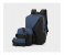 Three-Piece Splicing Couple Large Backpack with USB Charging - Blue 1 in KSA