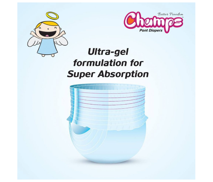Champs Extra Large 46 Pants Baby Diaper 3 in UAE