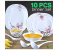Royal Mark 10 Pieces Melamine Dinner Set - White 1 in OMAN