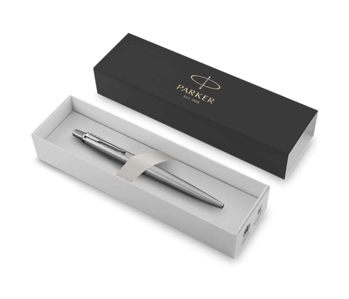 Parker Jotter Blue Ink Medium Point Ballpoint Pen - Silver 3 in UAE