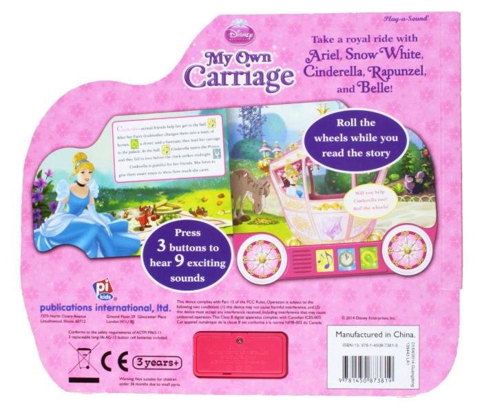 Disney My Own Carriage Disney Princess Sound Book 3 in UAE