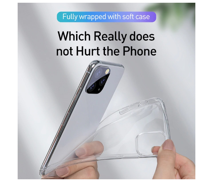 Baseus Clear Phone Case For iPhone 12 Mini Case Coque Ultra Thin Soft TPU Silicone Back Covers - Clear 2 in UAE