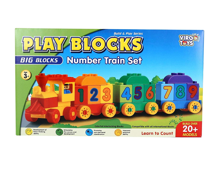 Virgo Toys Play Blocks Number Train Set 1 in UAE