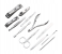 Manicure Pedicure Set of 12 Nail Clipper Set Nail Tool with Luxury Suitcase - Stainless Steel 3 in UAE