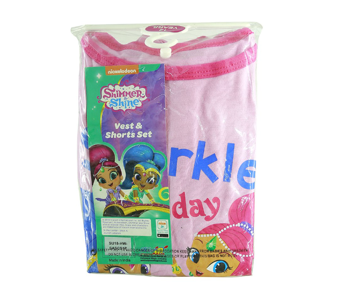 Nickelodeon SASCS1B 10 Years Vest and Shorts Set - Pink 1 in UAE