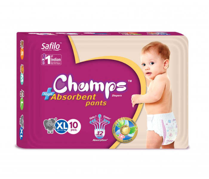 Champs Extra Large 10 Pants Baby Diaper 1 in UAE