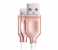 HeatZ ZCI36 3 Meter Metallic Smart Fast Lightning Cable - Rose Gold 1 in UAE