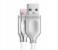 HeatZ ZCI26 2 Meter Metallic Smart Fast Lightning Cable - Grey 1 in OMAN