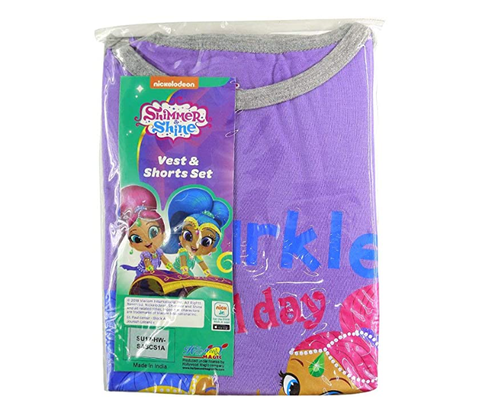 Nickelodeon SASCS1A 10 Years Vest and Short Set - Purple 1 in UAE