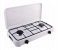 Portable 2 Burner Camping Gas Stove - White 1 in KSA